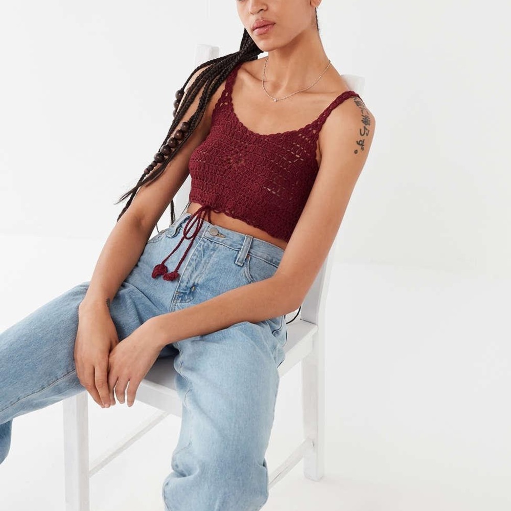 Urban Outfitters Crochet Crop Tank Top